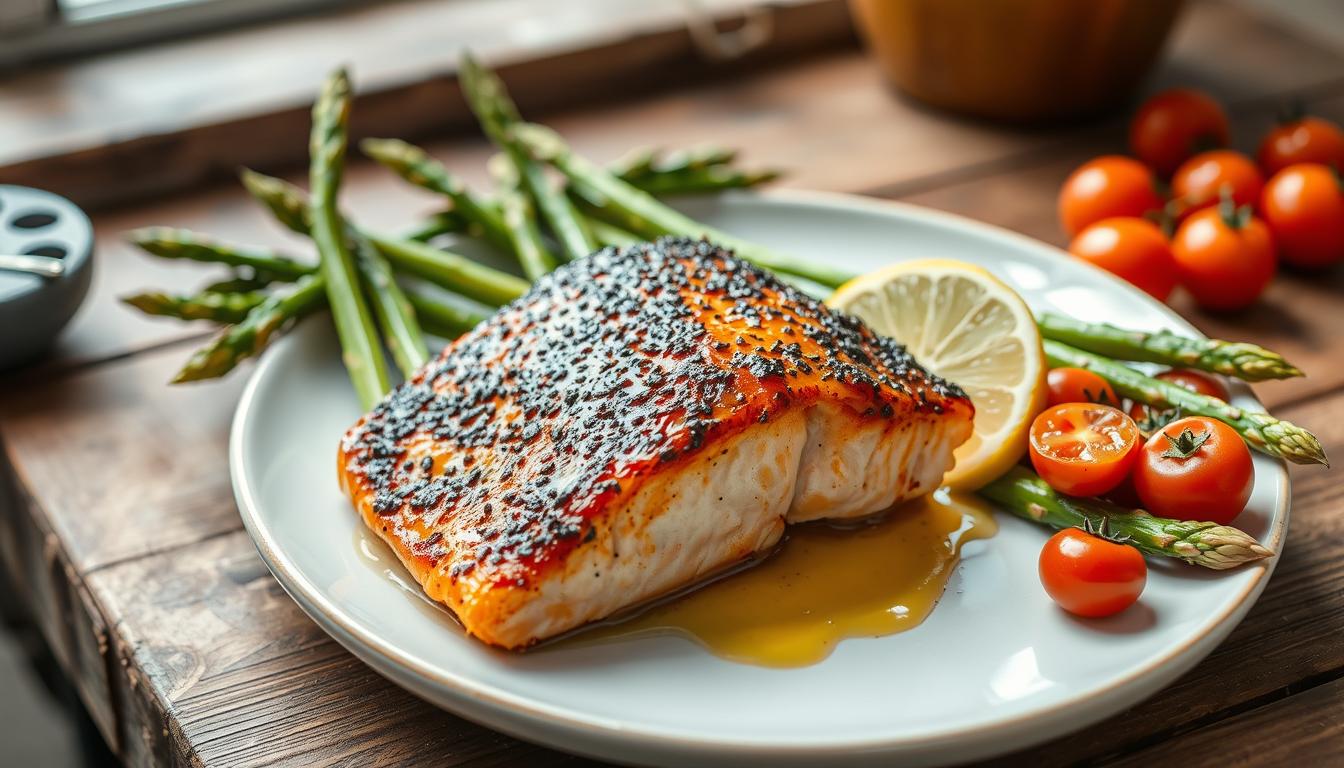 Air Fryer Blackened Salmon