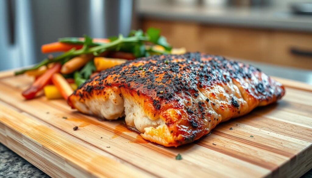 Crispy Blackened Salmon Air Fryer