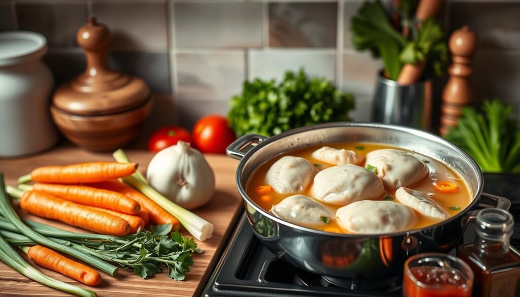 Easy Low FODMAP Chicken Soup Preparation