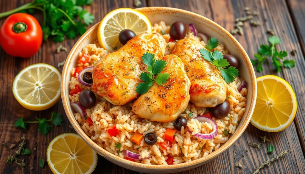 Mediterranean Chicken Rice Recipe