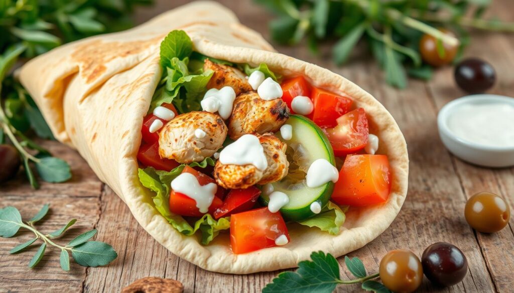 Mediterranean Chicken Wrap Recipe