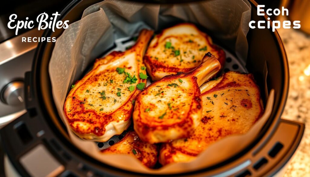 air frying thin pork chops