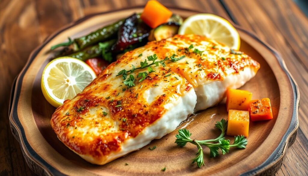 halibut air fryer dinner