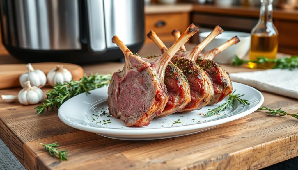 quick air fryer rack of lamb