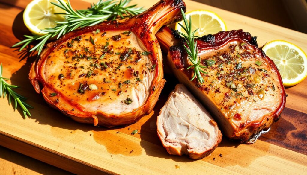 thin-cut bone-in pork chops