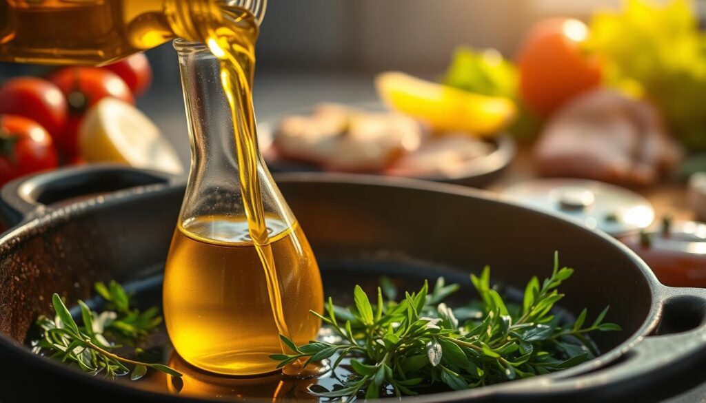 Olive oil cooking